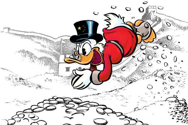 Scrooge mcduck in China