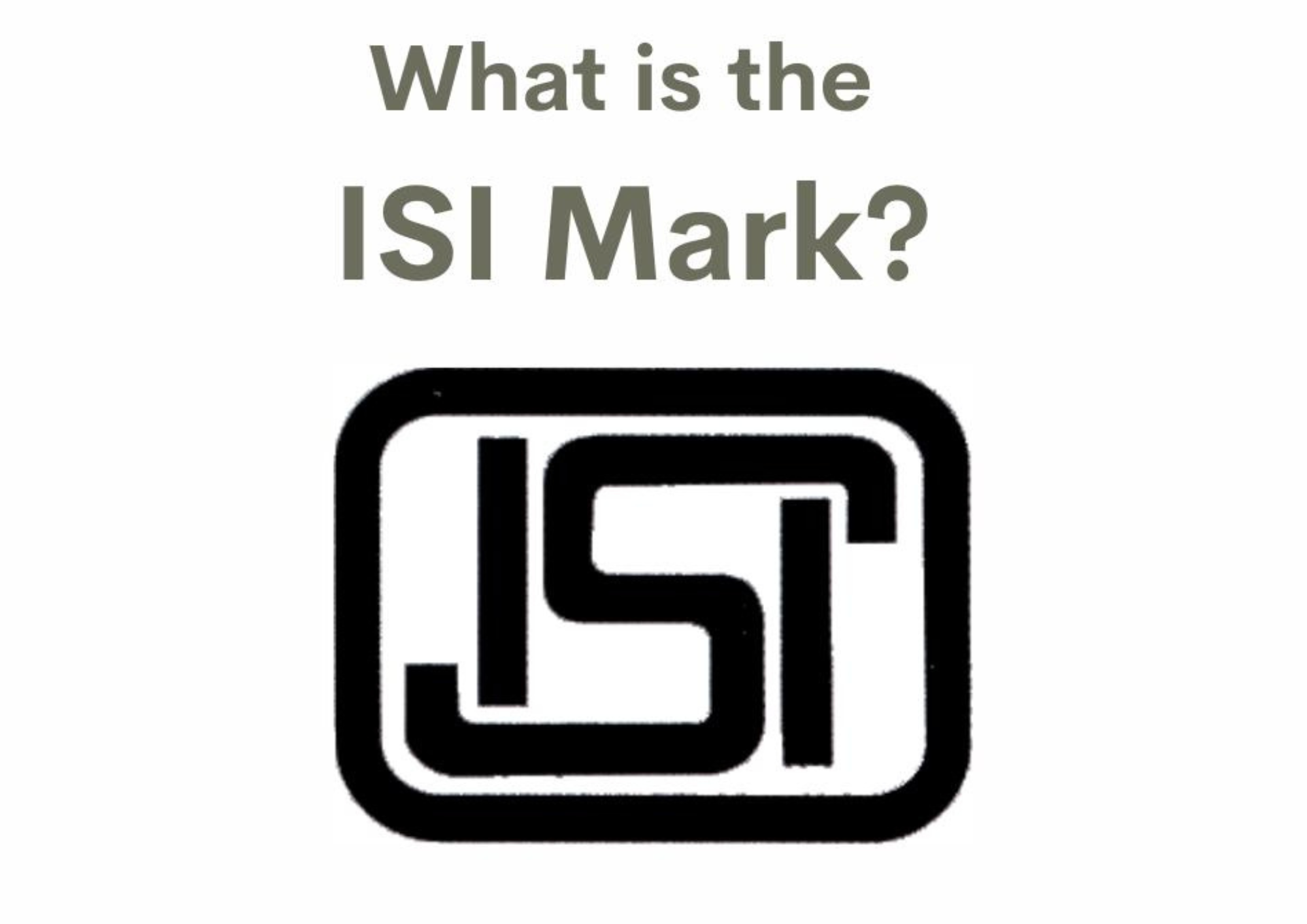 ISI Certificate
