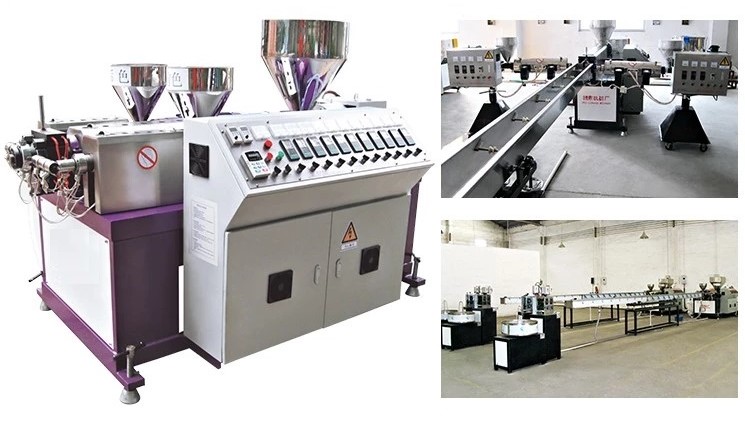 Three-Color Plastic Rattan Extruding Machine 2