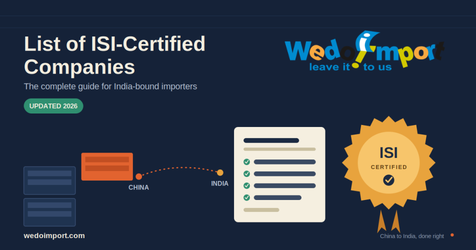 List of ISI-Certified Companies for Importers (Updated 2026) 1 List of ISI-Certified Companies for Importers (Updated 2026) 1